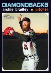 2020 Topps Heritage Base Set Archie Bradley #217 card