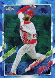2021 Topps Chrome Update Sapphire Edition Base Set Archie Bradley #US64 card