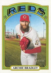 2021 Topps Heritage Base Set Archie Bradley #69 card