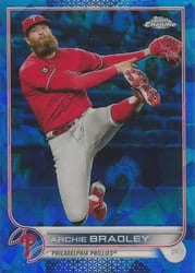 2022 Topps Chrome Sapphire Edition Base Set Archie Bradley #10 card