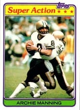 1981 Topps Archie Manning #379 card