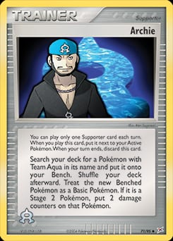 2004 Team Magma vs Team Aqua Archie #71 card