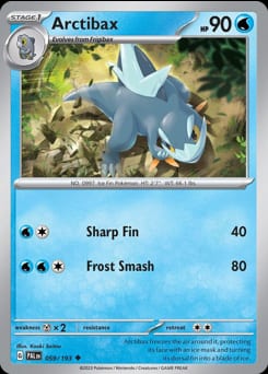 Paldea Evolved Arctibax #59 card