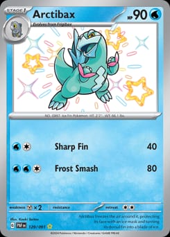 Paldean Fates Arctibax #129 card
