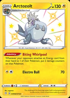 2021 Shining Fates Shiny Vault Arctozolt #SV046 card