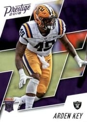 2018 Panini Prestige Base Set Arden Key #202 card