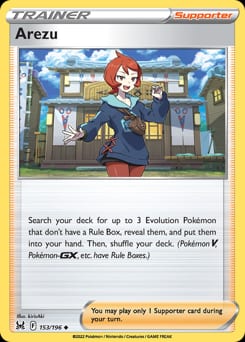 Lost Origin Arezu #153 card