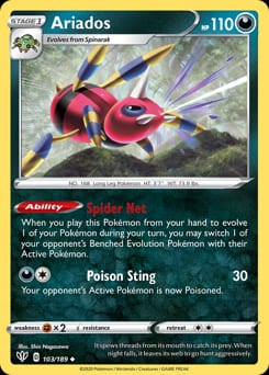 2020 Darkness Ablaze Ariados #103 card