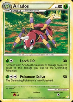 HeartGold & SoulSilver Ariados #15 card