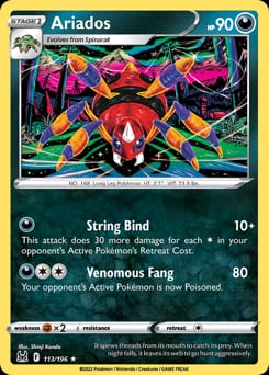 2022 Lost Origin Ariados #113 card