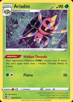 Silver Tempest Ariados #4 card