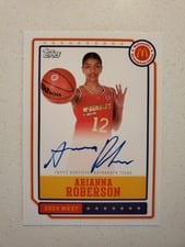 2024 Topps Chrome McDonald's All-American Event Autographs Arianna Roberson #EA-AR card