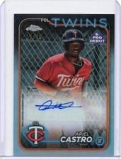 2024 Topps Pro Debut Chrome Autographs Ariel Castro #PDC-88 card