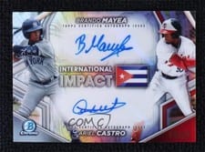 Ariel Castro / Brando Mayea 2024 Bowman Chrome International Impact Autographs card