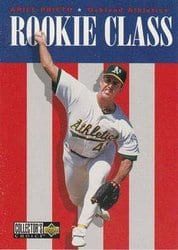 1996 Collector's Choice Base Set Ariel Prieto #14 card