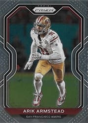 2020 Panini Prizm Base Set Arik Armstead #288 card
