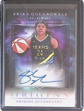 2024 Panini Origins WNBA Origins Autographs Arike Ogunbowale #OA-AO card
