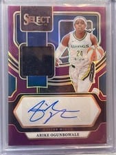 2024 Panini Select WNBA Autographed Memorabilia Arike Ogunbowale #AM-AO card