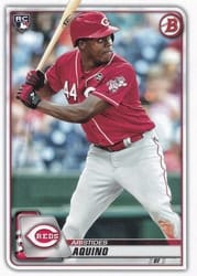 2020 Bowman Base Set Aristides Aquino #79 card