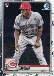 2020 Bowman Chrome Base Set Aristides Aquino #79 card