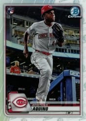 2020 Bowman Chrome Base Set Aristides Aquino #79b card