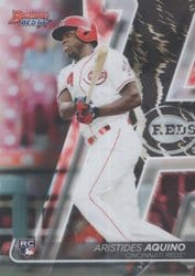 2020 Bowman's Best Base Set Aristides Aquino #32 card