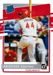 2020 Donruss Base Set Aristides Aquino #39 card