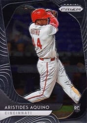 2020 Panini Prizm Base Set Aristides Aquino #140 card