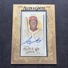 2020 Topps Allen & Ginter Mini Autographs Aristides Aquino #MA-AA card