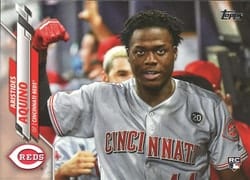 2020 Topps Base Set Aristides Aquino #20b card