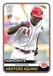 2020 Topps Big League Base Set Aristides Aquino #298 card