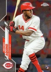 2020 Topps Chrome Base Set Aristides Aquino #111 card