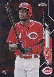 2020 Topps Chrome Update Base Set Aristides Aquino #U-57 card