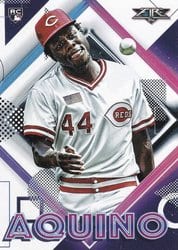 2020 Topps Fire Base Set Aristides Aquino #98 card