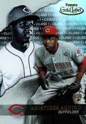 2020 Topps Gold Label Base Set Aristides Aquino #31 card