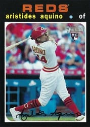 2020 Topps Heritage Base Set Aristides Aquino #54 card