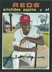 2020 Topps Heritage Base Set Aristides Aquino #54 card