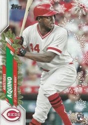 2020 Topps Holiday Base Set Aristides Aquino #HW98 card
