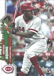 2020 Topps Holiday Base Set Aristides Aquino #HW98d card