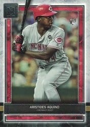 2020 Topps Museum Collection Base Set Aristides Aquino #28 card