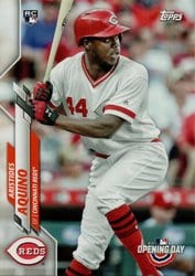 2020 Topps Opening Day Base Set Aristides Aquino #147 card