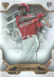 2020 Topps Triple Threads Base Set Aristides Aquino #29 card