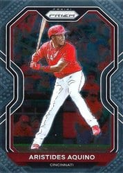 2021 Panini Prizm Base Set Aristides Aquino #208 card