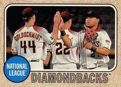 2017 Topps Heritage Base Set Arizona Diamondbacks #133 card