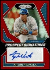 2024 Panini Prizm Prospect Signatures Arjun Nimmala #PS-AN card