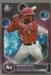 2022 Bowman Platinum Precious Elements Armando Cruz #PE-24 card