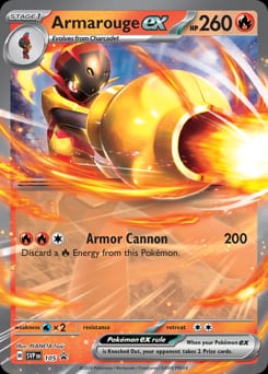2023 Scarlet & Violet Black Star Promos Armarouge ex #105 card