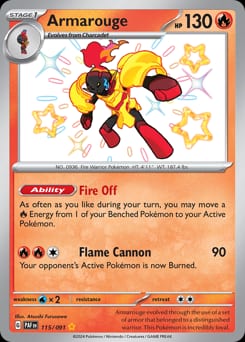 Paldean Fates Armarouge #115 card