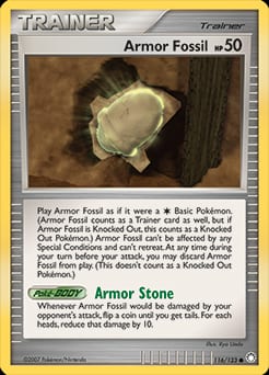 Mysterious Treasures Armor Fossil #116 card