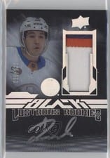 2023-24 SPx UD Black Lustrous Rookie Autograph Patch Arnaud Durandeau #LRAP-AD card